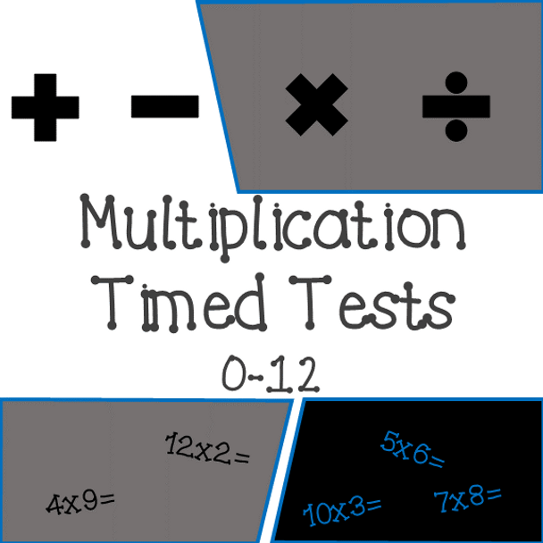 Multiplication Timed Tests by Number