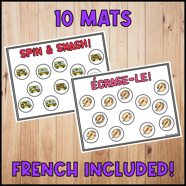 Back to School Smash Mats | Number Recognition and Counting Activities