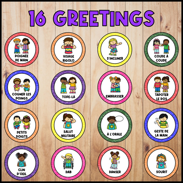 French Morning Greeting Signs | Back to School Classroom Decor