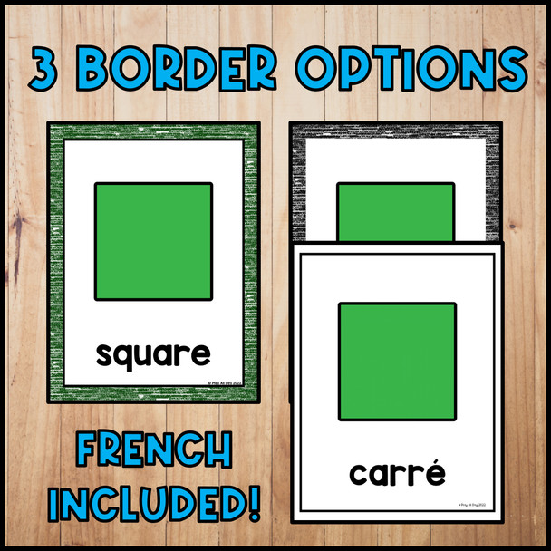 2D Shape Posters | Classroom Decor
