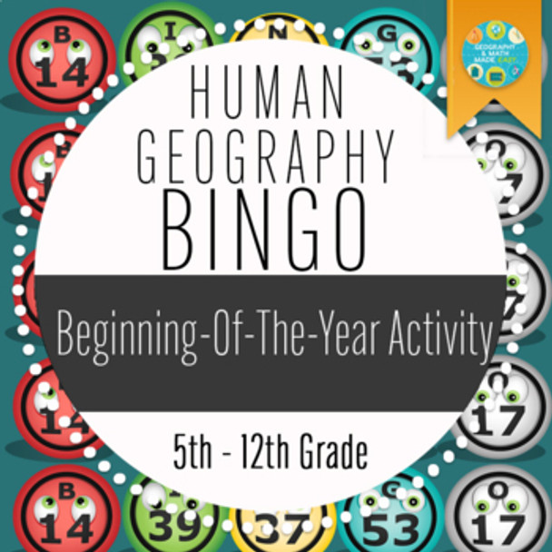 Human Geography Bingo: A Beginning of the Year Activity