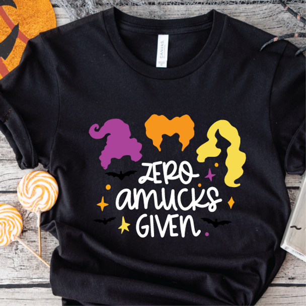 "Zero Amucks Given" T-shirt