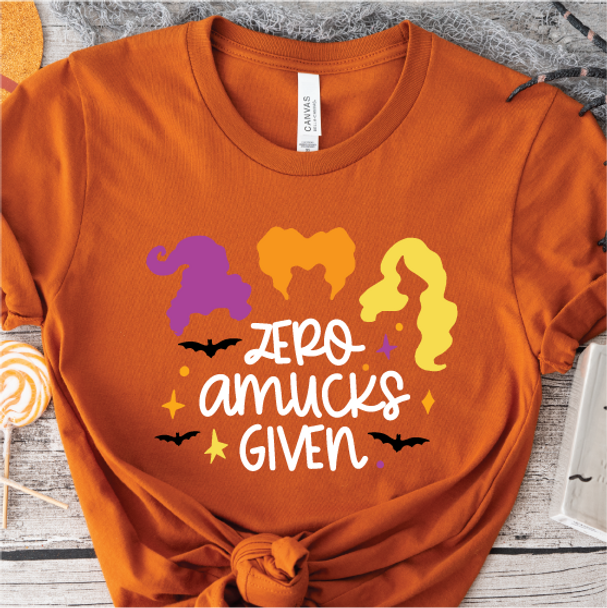 "Zero Amucks Given" T-shirt