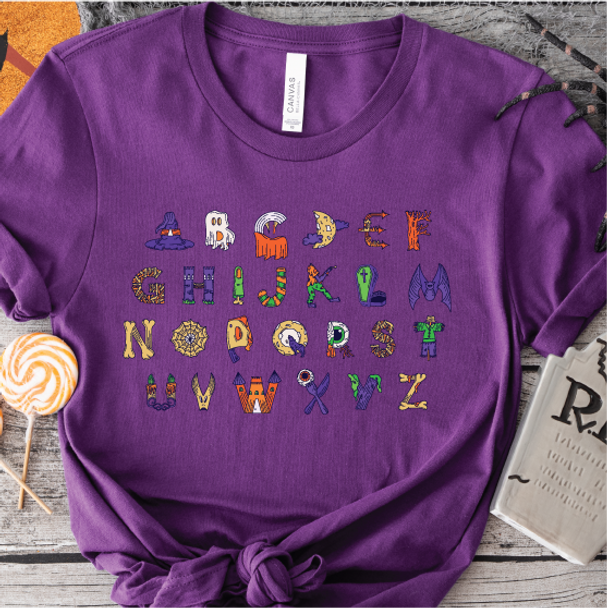 "Spooky Alphabet" T-shirt