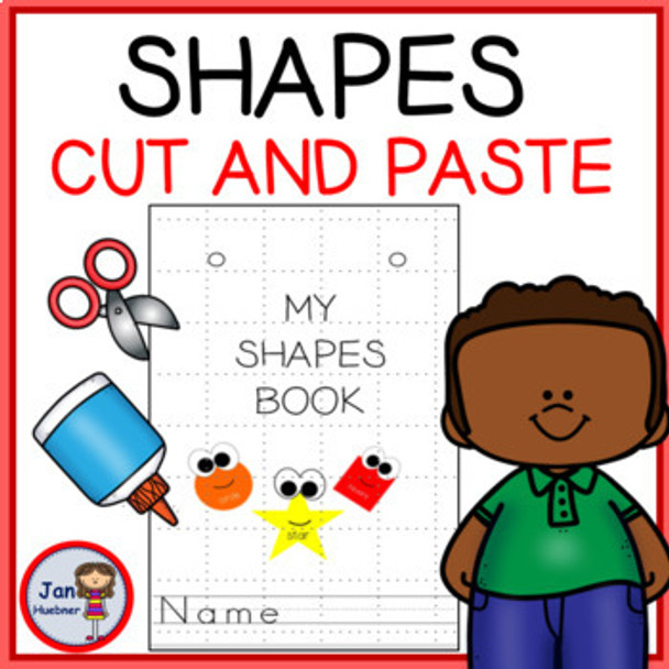 PREWRITING SHAPES Fine Motor Cut and Paste Book