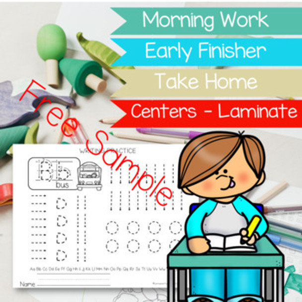 FREE SAMPLE PREWRITING ALPHABET Tracing Lines and Shapes