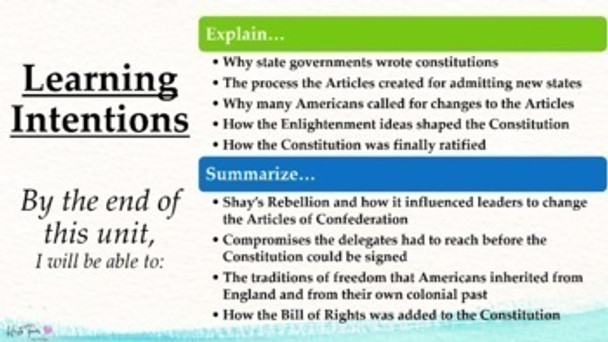 The History of the U.S. Constitution PowerPoint