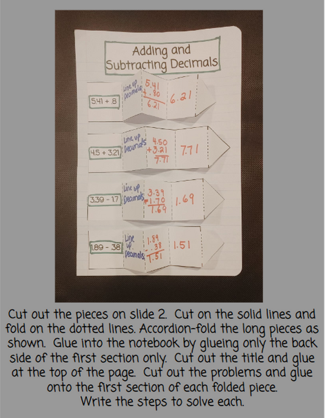 New Year's Adding and Subtracting Decimals - Digital and Printable