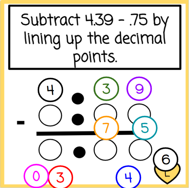 New Year's Adding and Subtracting Decimals - Digital and Printable