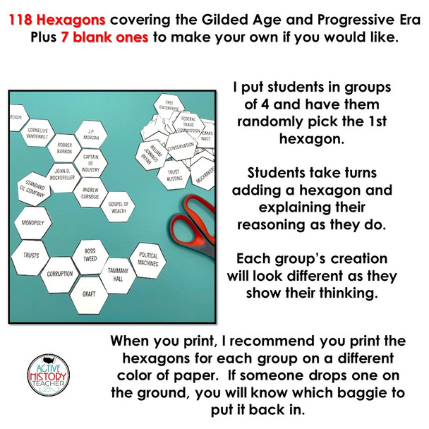 Gilded Age Progressive Era Hexagonal Thinking EOC Review