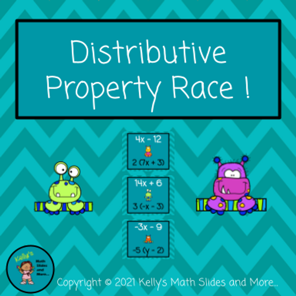 Distributive Property Race - Monster Version