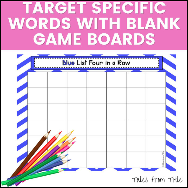 Fry's First 100 Sight Word Games: Four in a Row: Words 61 - 70 - Printable