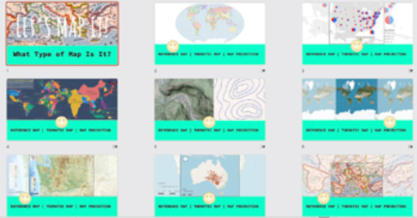 NEW! LET'S MAP IT!, MAP & PROJECTIONS, INCLUDES POWERPOINT