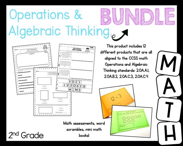 2nd Grade Math Operations Algebraic Thinking 2.OA.A.1 2.OA.B.2 2.OA.C.3 2.OA.C.4