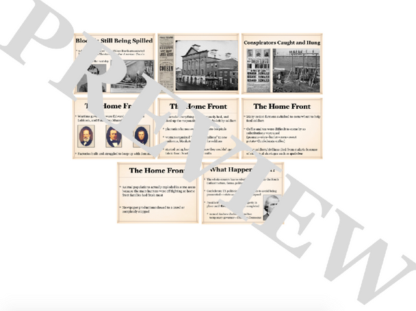 The Civil War in Texas PowerPoint or Gallery Walk