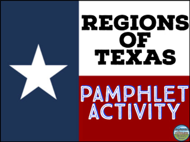 Regions of Texas Pamphlet Activity