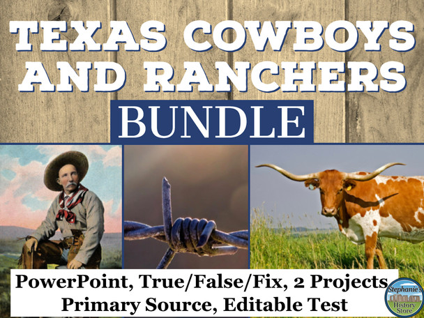 Texas Cowboys and Cattle Ranching Bundle