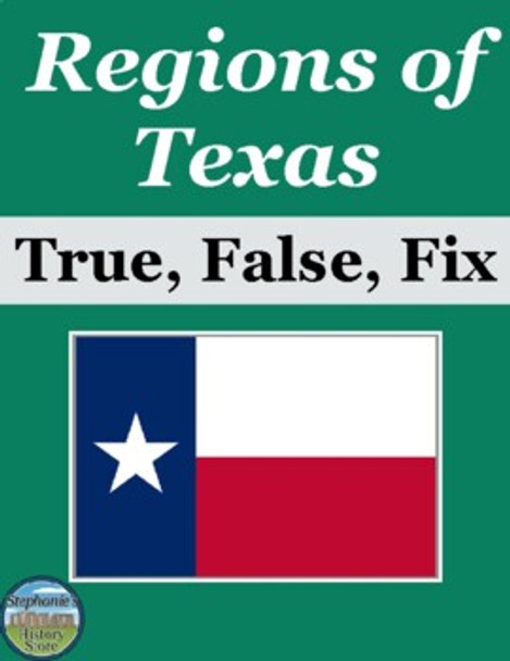 Regions of Texas True False Fix