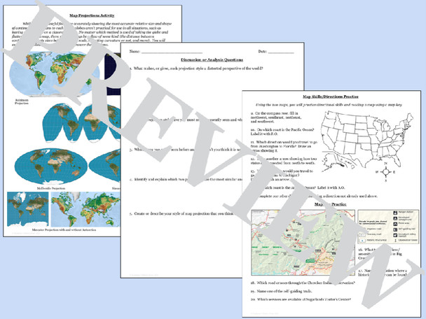 World Geography Map Bundle
