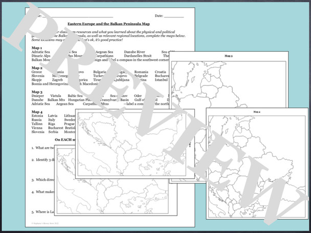 World Geography Map Bundle World Geography Map Bundle