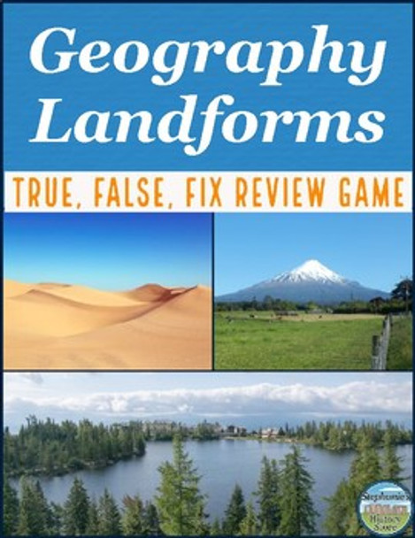Physical Geography Landforms True False Fix