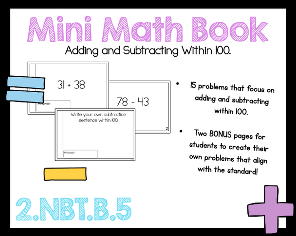 2nd Grade Math Addition and Subtraction Within 100 2.NBT.B.5