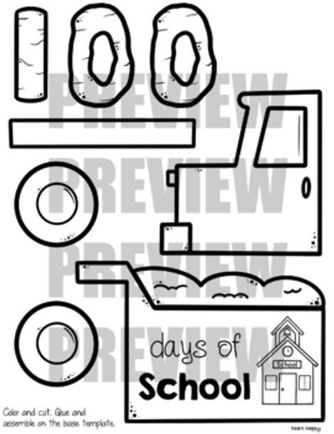 100 Days of School Craftivities Bundle