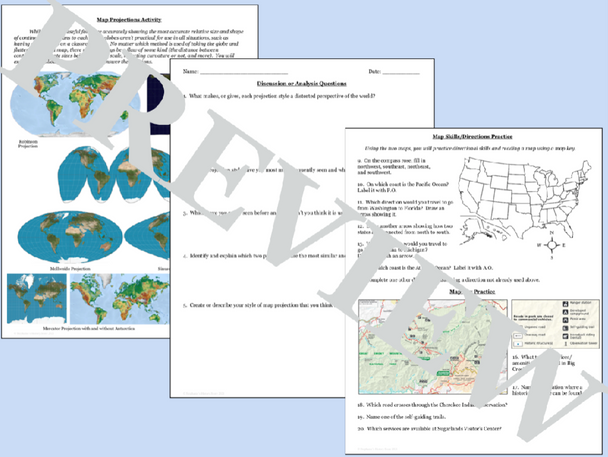 Map Skills Review Activity