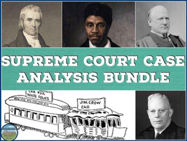 Supreme Court Case Analysis Bundle