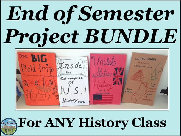 History End of Semester Project Bundle