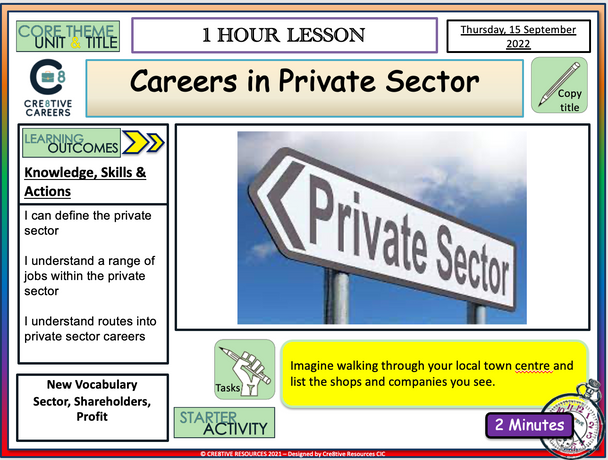 Careers in Private Sector