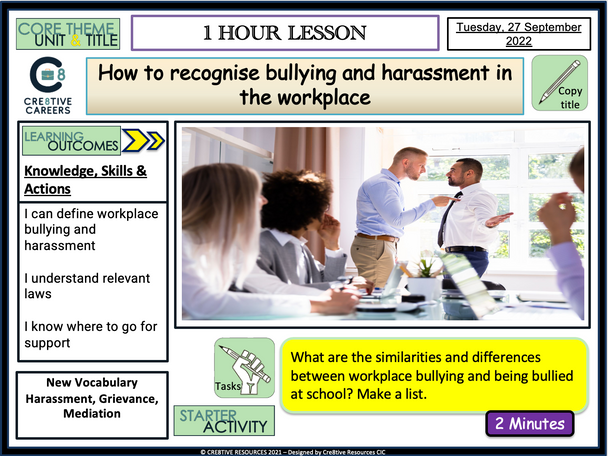 workplace bullying and harassment