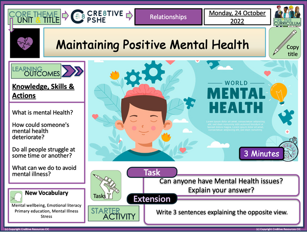 Maintaining Positive Mental Health