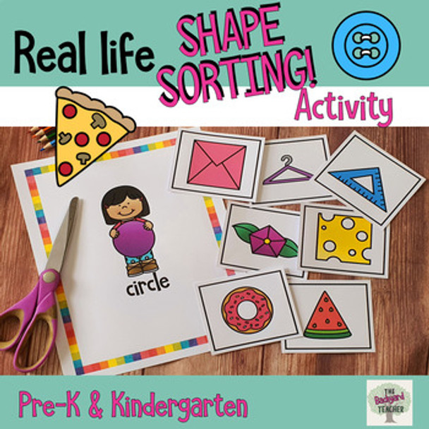 Real Life Shape Sorting Activity for Pre K and Kindergarten