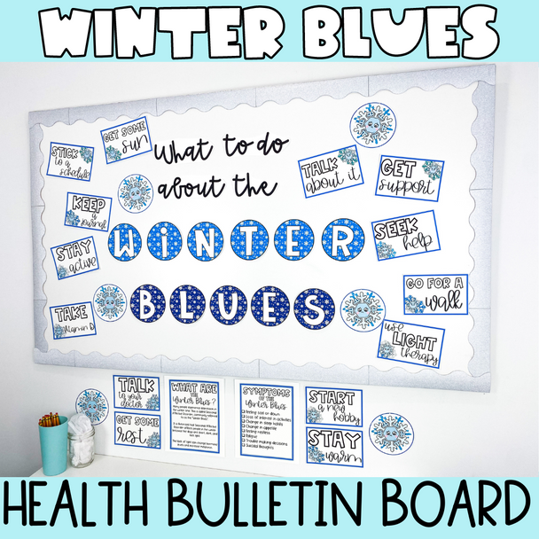 Winter Health Bulletin Board | Winter Blues