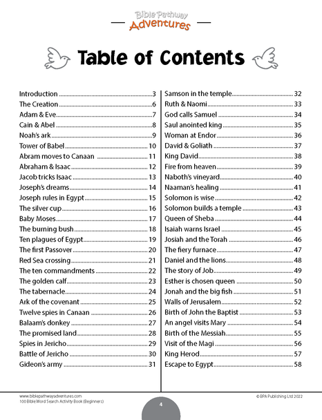 Bible Word Search Activity Book for Beginners