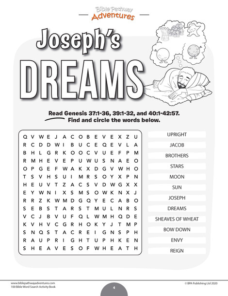 Bible Word Search Activity Pack