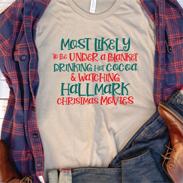 "Blanket, Cocoa and Hallmark Movies" T-shirt