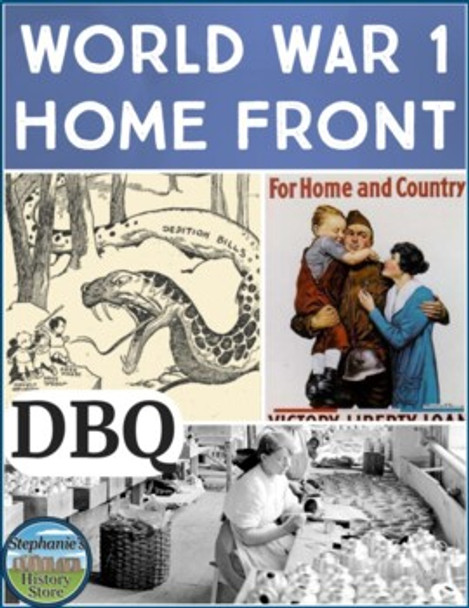 World War 1 Home Front DBQ