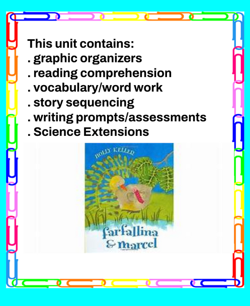 FARFALLINA & MARCEL BY HOLLY KELLER - READING & EXTENSION ACTIVITIES