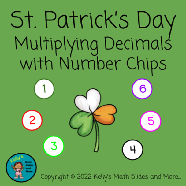 St. Patrick's Day Multiplying Decimals - Digital and Printable