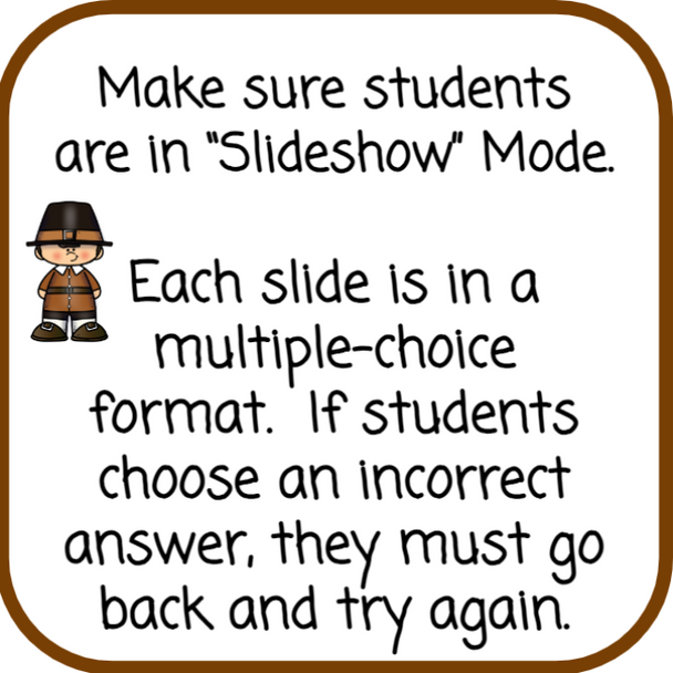 Thanksgiving Fractions-Decimals-Percentages-Conversion Slide Game