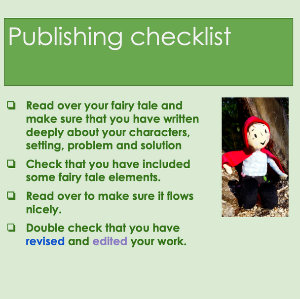 FAIRY TALE WRITING UNIT: FROM IDEA TO PUBLICATION