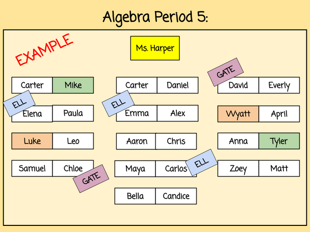 Seating Charts  - Digital