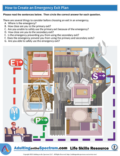 Essential Life Skills Activity for Teens and Adults - How to Create an Emergency Exit Plan