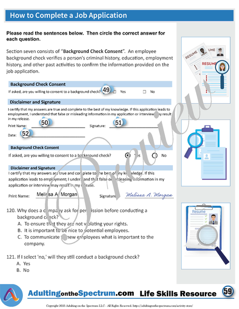 Practical Employment Skills Activity for Teens - How to Fill Out a Job Application