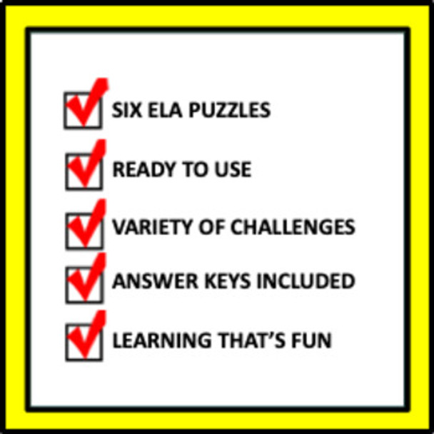 ELA Puzzles: Set 4