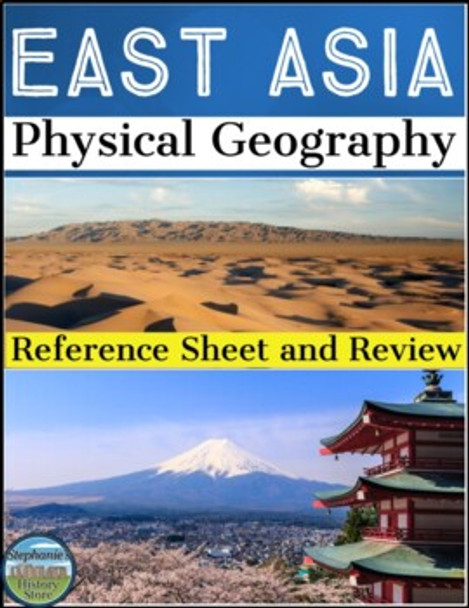 East Asia Physical Geography Reference Sheet and Review