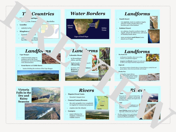 Southern Africa Physical Geography Overview