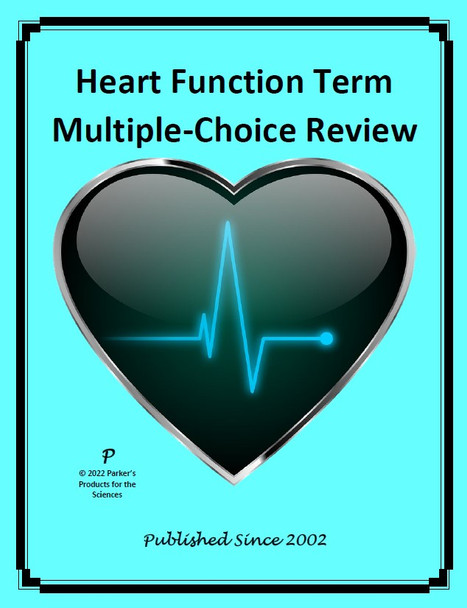 Heart Function Term Multiple-Choice Review Activity for Human Anatomy and Physiology